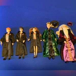 5 Harry Potter character dolls